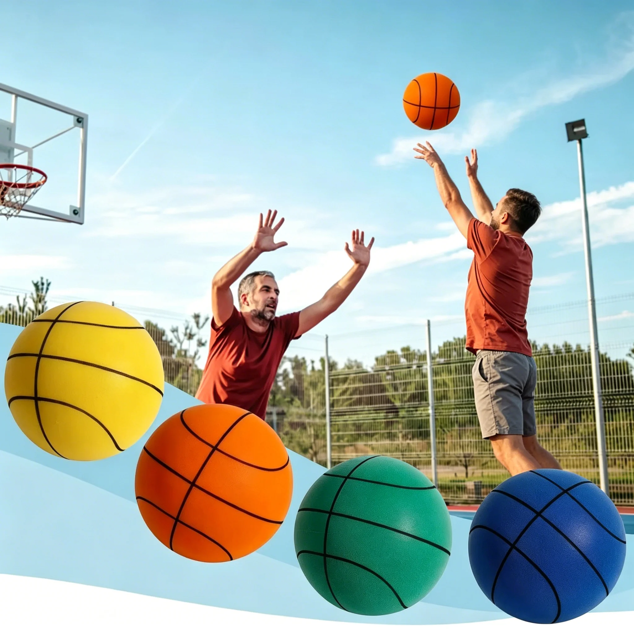 Bouncing Mute Ball Indoor Silent Basketball 18cm Foam Basketball Silent Soft Ball Bounce Basket Ball Toy Sports Games Gift
Bouncing Mute Ball Indoor Silent Basketball 18cm Foam Basketball Silent Soft Ball Bounce Basket Ball Toy Sports Games Gift