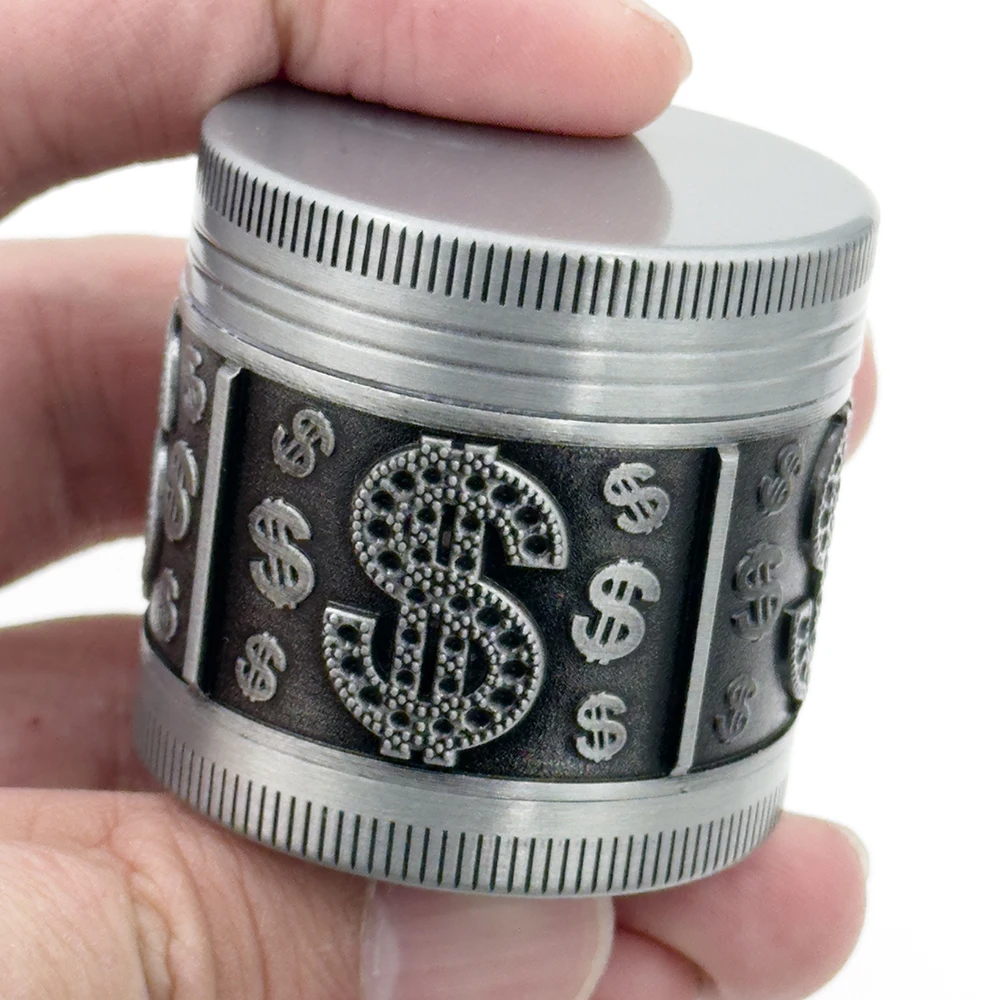 Portable 40mm Dollar Style Metal Grinder 4 Layer Screen Free Scraper Herb Crusher Gift
Portable 40mm Dollar Style Metal Grinder 4 Layer Screen Free Scraper Herb Crusher Gift