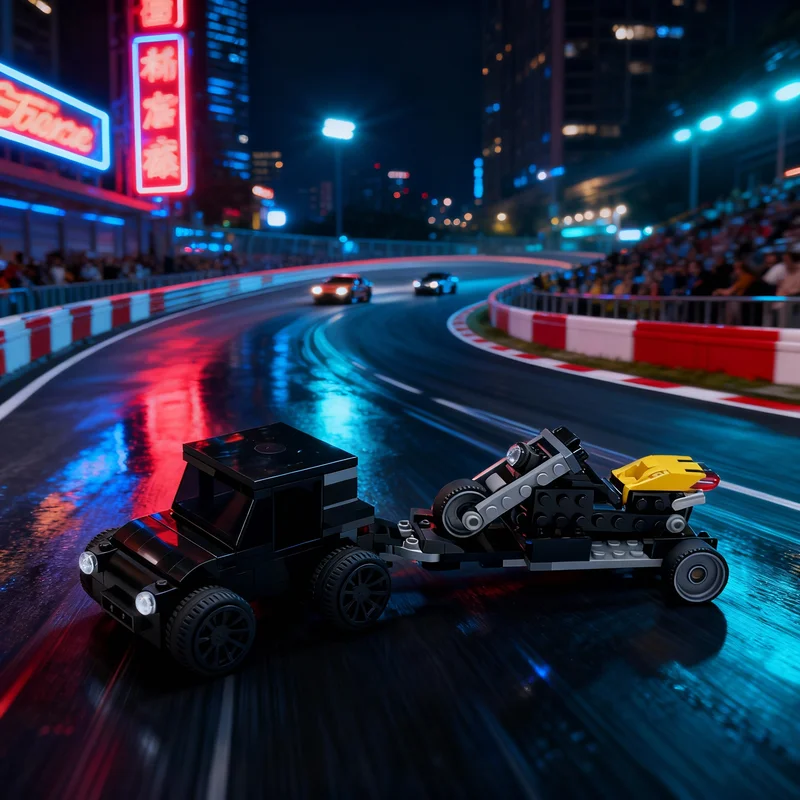 234pcs MOC Car Trailer Chopper City Champions Model Building Blocks Construction Idea Christmas Gift Brick Toys Education
234pcs MOC Car Trailer Chopper City Champions Model Building Blocks Construction Idea Christmas Gift Brick Toys Education