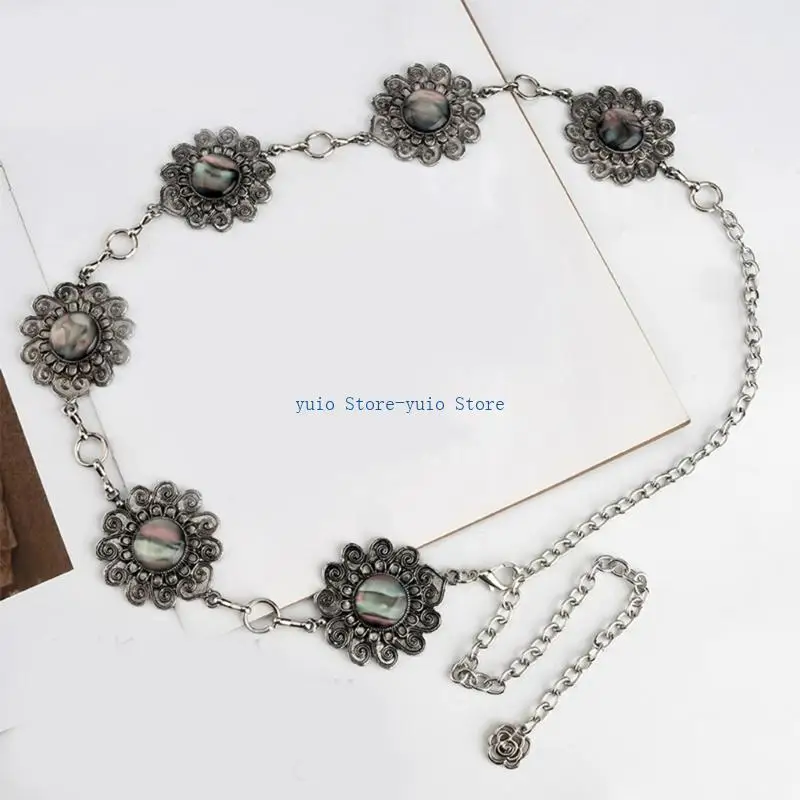X7XB Retros Pattern Waist Chain Versatiles Casual Wear Waist Belt Daily Use Belt for Women's Fashion Dress Accessory
X7XB Retros Pattern Waist Chain Versatiles Casual Wear Waist Belt Daily Use Belt for Women's Fashion Dress Accessory