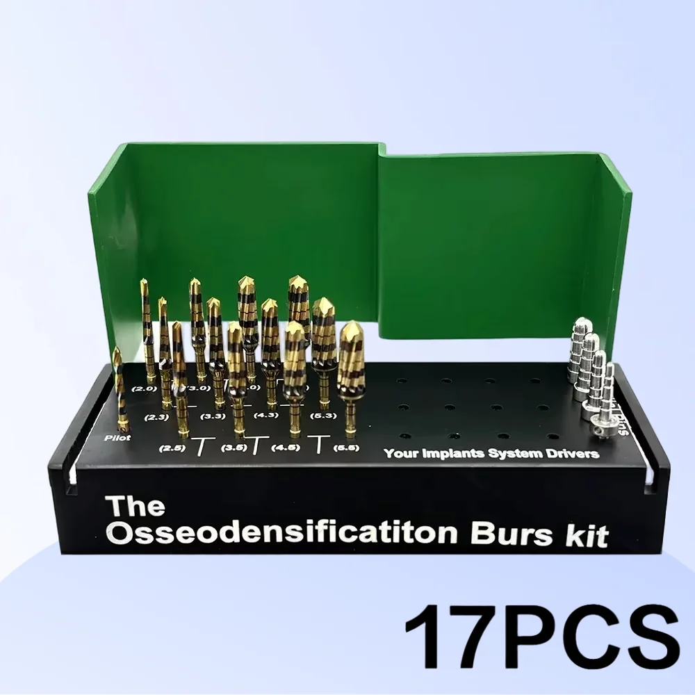 Dental Implant System Kit with Osseodensification Burs Drills Maxillary Sinus Lift Tools 17/24/29Pcs Set for Dental Surgeons
Dental Implant System Kit with Osseodensification Burs Drills Maxillary Sinus Lift Tools 17/24/29Pcs Set for Dental Surgeons