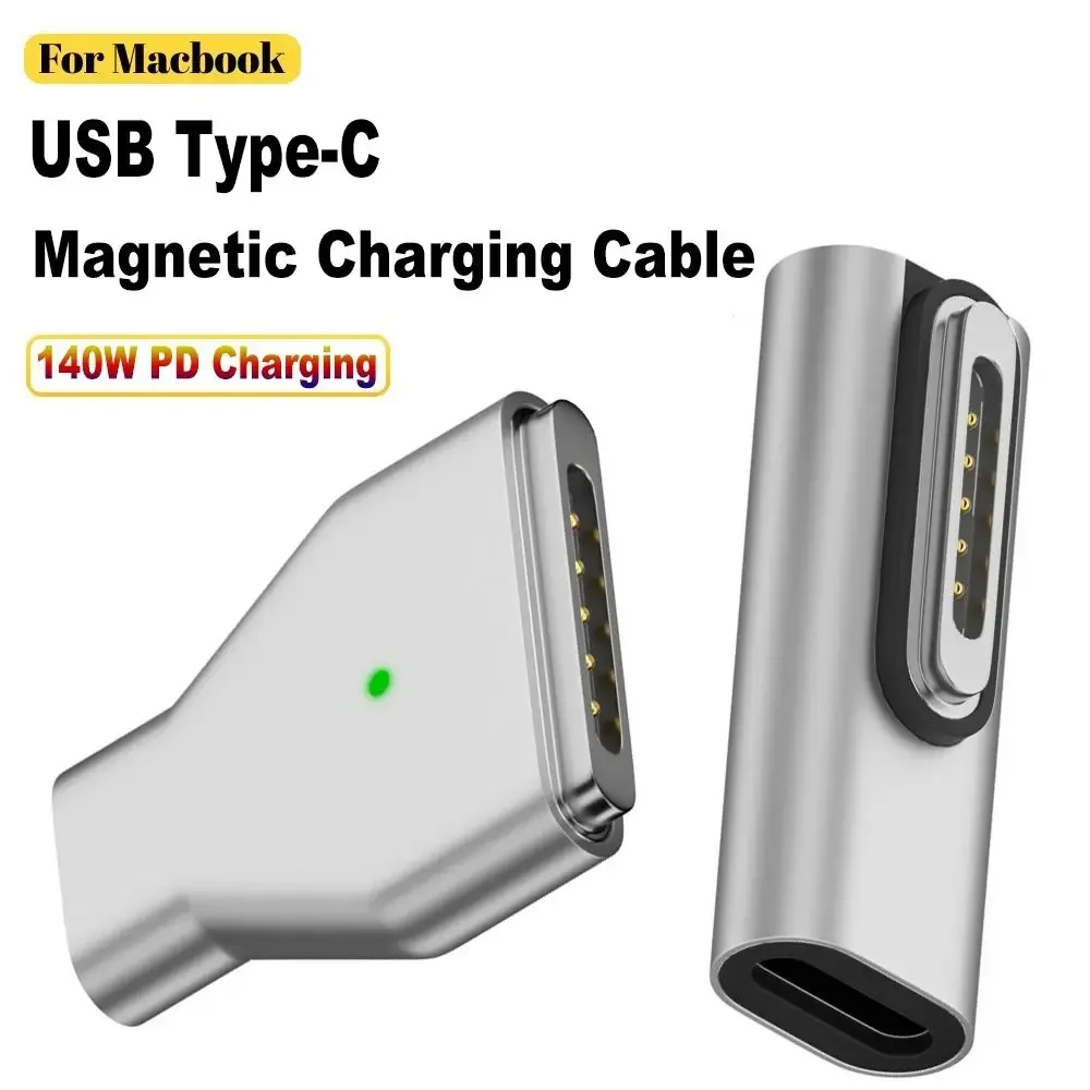 140 Вт преобразователь типа C «мама» на Magsafe 3, индикатор ноутбука, магнитный адаптер USB-C, разъем из цинкового сплава для MacBook Air/Pro
140 Вт преобразователь типа C «мама» на Magsafe 3, индикатор ноутбука, магнитный адаптер USB-C, разъем из цинкового сплава для MacBook Air/Pro