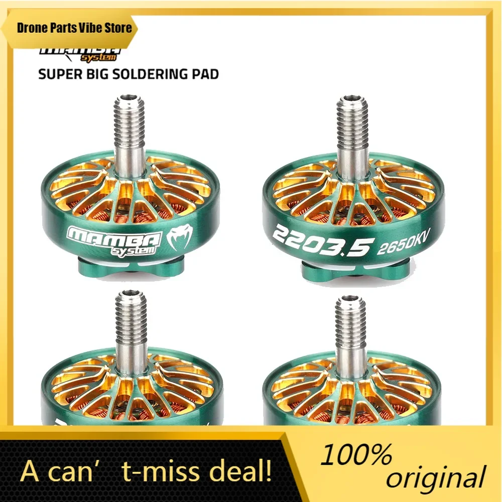 Fy4PCS/lot DIATONE MAMBA TOKA 2203.5 2650KV/4200KV Brushless Motor Compatible 4-5inch Propeller 3-6S for RC FPV Racing Drone
Fy4PCS/lot DIATONE MAMBA TOKA 2203.5 2650KV/4200KV Brushless Motor Compatible 4-5inch Propeller 3-6S for RC FPV Racing Drone