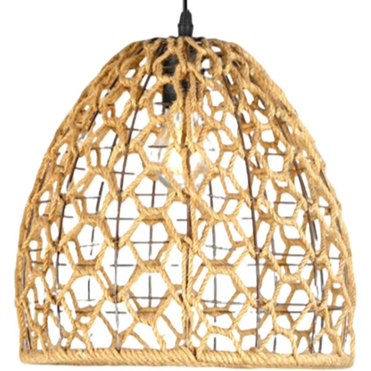 JOYINLED 11.8in E27 Woven Rattan Pendant Light Fixture Adjustable Chandelier with Hemp Rope Lampshade Boho Coastal Hanging Light
JOYINLED 11.8in E27 Woven Rattan Pendant Light Fixture Adjustable Chandelier with Hemp Rope Lampshade Boho Coastal Hanging Light
