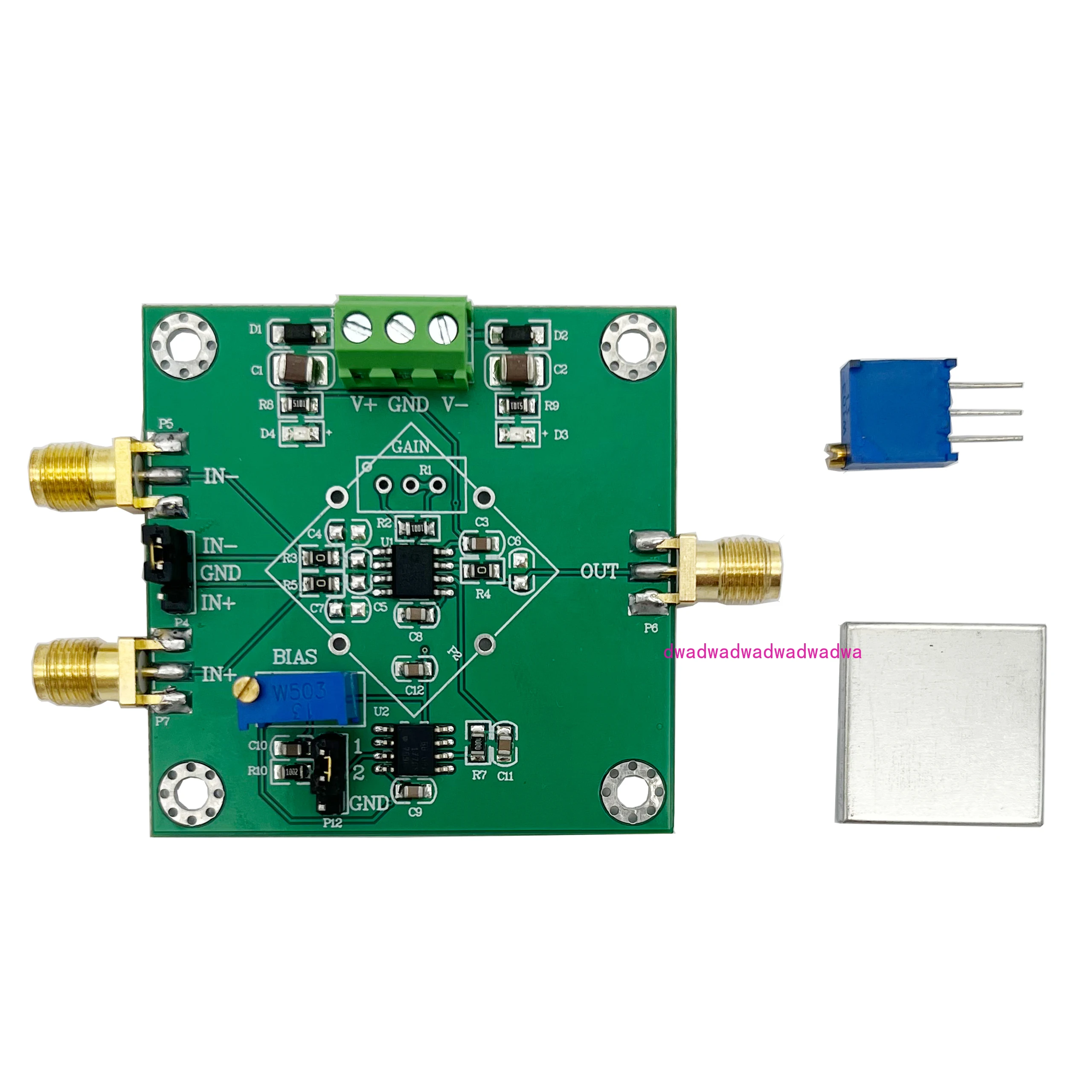 Instrumentation Amplifiers AD8421/AD8429 Micro Signal Millivolt Microvolt Voltage Amplifier Module Single Ended/Differential
Instrumentation Amplifiers AD8421/AD8429 Micro Signal Millivolt Microvolt Voltage Amplifier Module Single Ended/Differential