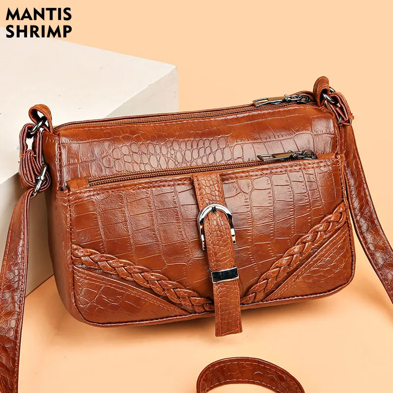 Women Bag Vintage Soft PU Leather Shoulder Messenger Bag Casual Crossbody Bag Fashion Female Travel Square Sling Bag Retro Totes
Women Bag Vintage Soft PU Leather Shoulder Messenger Bag Casual Crossbody Bag Fashion Female Travel Square Sling Bag Retro Totes