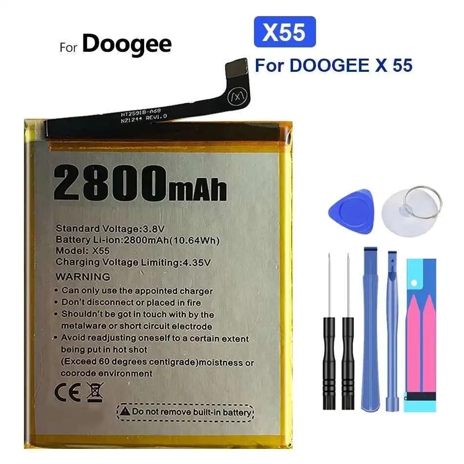 Для Doogee X 55 X55 аккумулятор мобильного телефона надежный источник питания 2800 мАч
Для Doogee X 55 X55 аккумулятор мобильного телефона надежный источник питания 2800 мАч