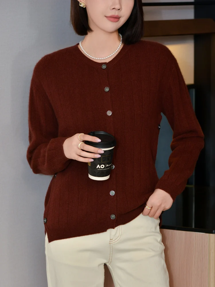 New Women Cashmere Cardigan Spring Autumn Popular Casual Sweater Soft Warm 100% Merino Wool Knitwear Simple Knitwear Korean Tops
New Women Cashmere Cardigan Spring Autumn Popular Casual Sweater Soft Warm 100% Merino Wool Knitwear Simple Knitwear Korean Tops