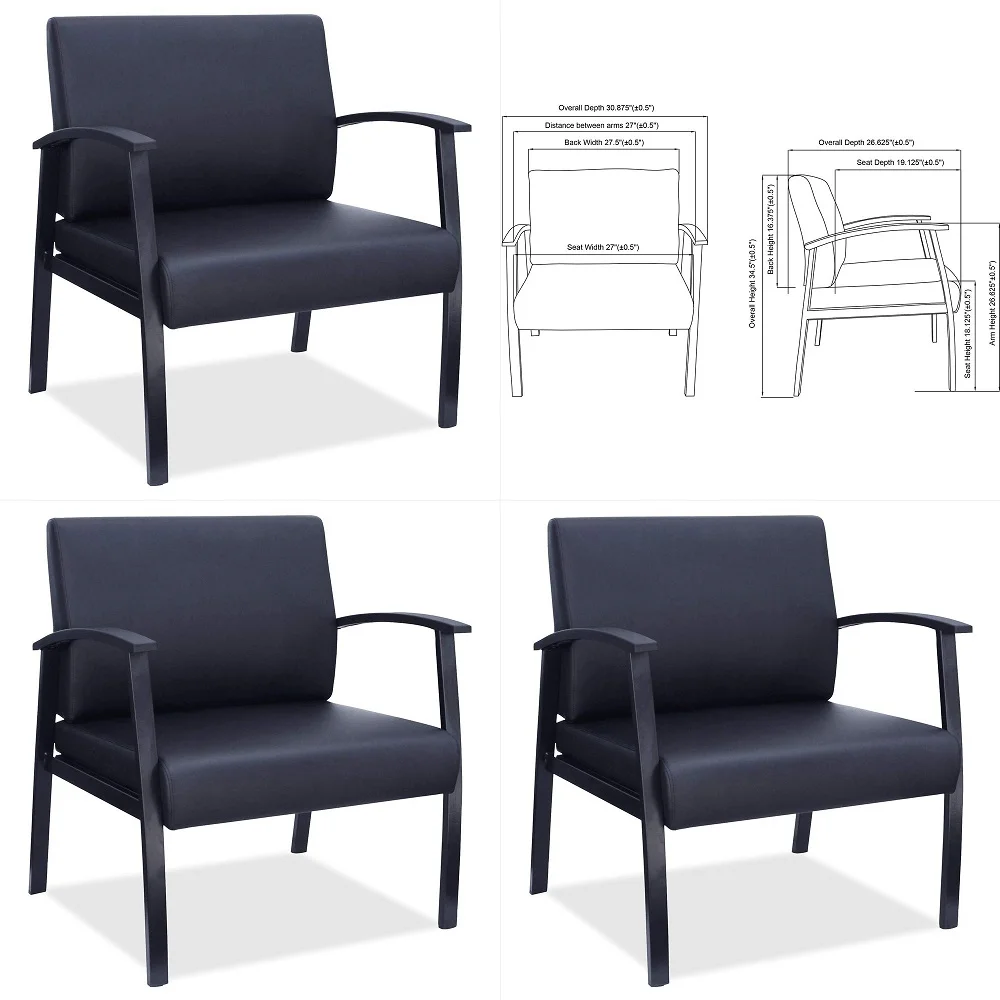 Big amp Tall Black Leather Guest Chair
Big amp Tall Black Leather Guest Chair