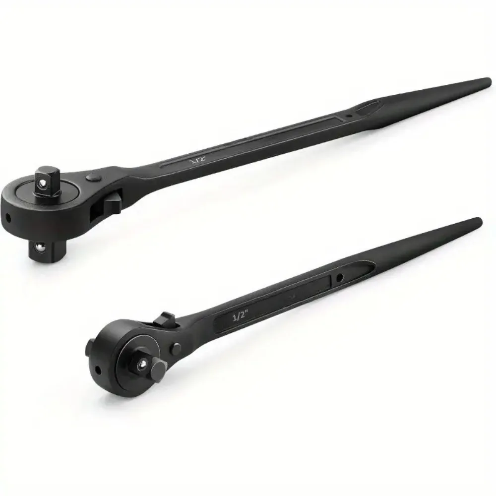 Square Head Double Ended Ratchet Wrench Heavy Duty Round Head Quick Release for Auto Pipe DIY Spanner Lever Hand Tool
Square Head Double Ended Ratchet Wrench Heavy Duty Round Head Quick Release for Auto Pipe DIY Spanner Lever Hand Tool