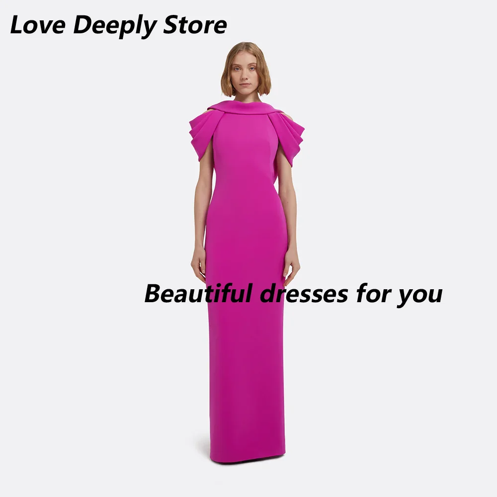 Modern Wedding Guest Dress High Neck Off Shoulder Simple Evening Gowns for Women Column Formal Party Dresses Customized
Modern Wedding Guest Dress High Neck Off Shoulder Simple Evening Gowns for Women Column Formal Party Dresses Customized
