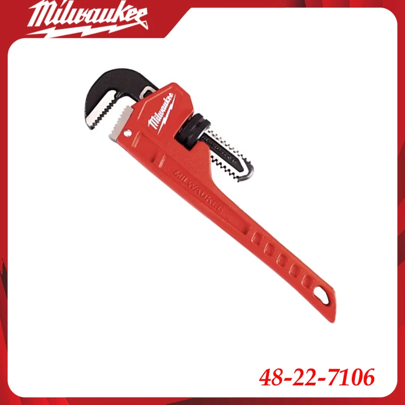 Milwaukee 48-22-7106 6" Steel Pipe Wrench Professional Overbite Jaw Strong Grip Hand Tool for Plumbing & Decoration Repair
Milwaukee 48-22-7106 6" Steel Pipe Wrench Professional Overbite Jaw Strong Grip Hand Tool for Plumbing & Decoration Repair