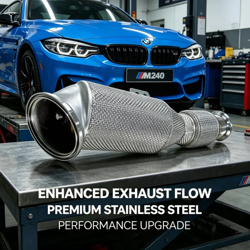 Non-light Fault Light Exhaust Downpipe for BMW M240i G42 M340i G20 B58 Stainless Insulated Down Pipe High Flow Exhaust Pipes
Non-light Fault Light Exhaust Downpipe for BMW M240i G42 M340i G20 B58 Stainless Insulated Down Pipe High Flow Exhaust Pipes