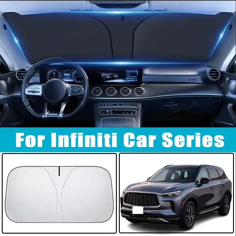Car Windshield Sunshades Cover for Infiniti Q50 Q60 Q70 QX50 QX55 QX60 QX80 FX G M I30 QX4 Sun Protection Car Accessories
Car Windshield Sunshades Cover for Infiniti Q50 Q60 Q70 QX50 QX55 QX60 QX80 FX G M I30 QX4 Sun Protection Car Accessories