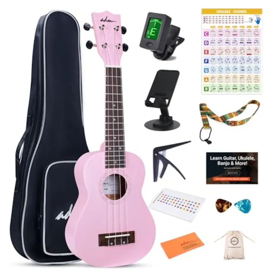 Ukulele Beginner Kit for kids students and adults: mahogany Hawaiian wood ukelele bundle with free starter lessons, yellow brow
Ukulele Beginner Kit for kids students and adults: mahogany Hawaiian wood ukelele bundle with free starter lessons, yellow brow