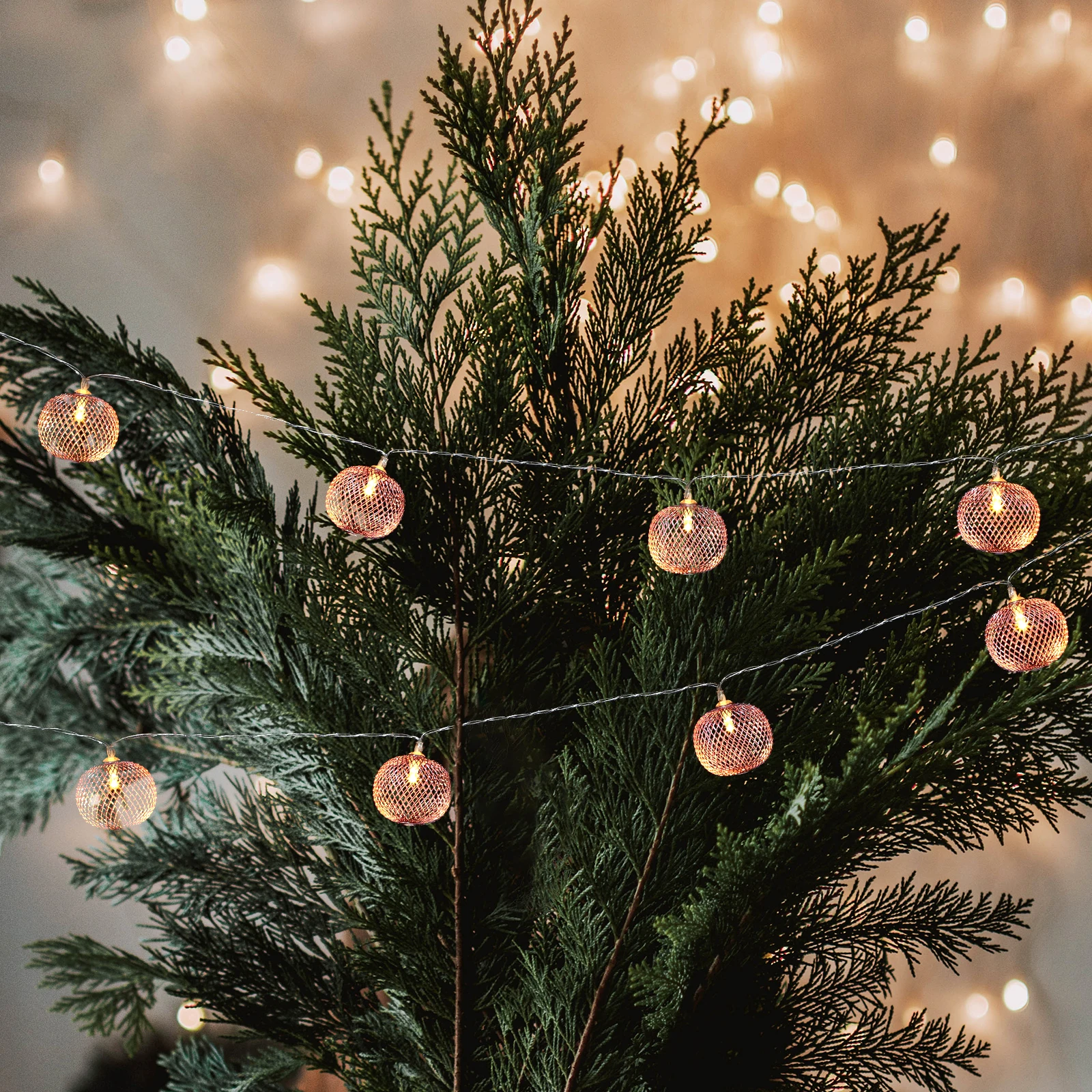 1pc Iron Craft Ball String Light -Powered Warm Glow Decorative Christmas Lamp Festival Party Decoration Xmas Lantern
1pc Iron Craft Ball String Light -Powered Warm Glow Decorative Christmas Lamp Festival Party Decoration Xmas Lantern