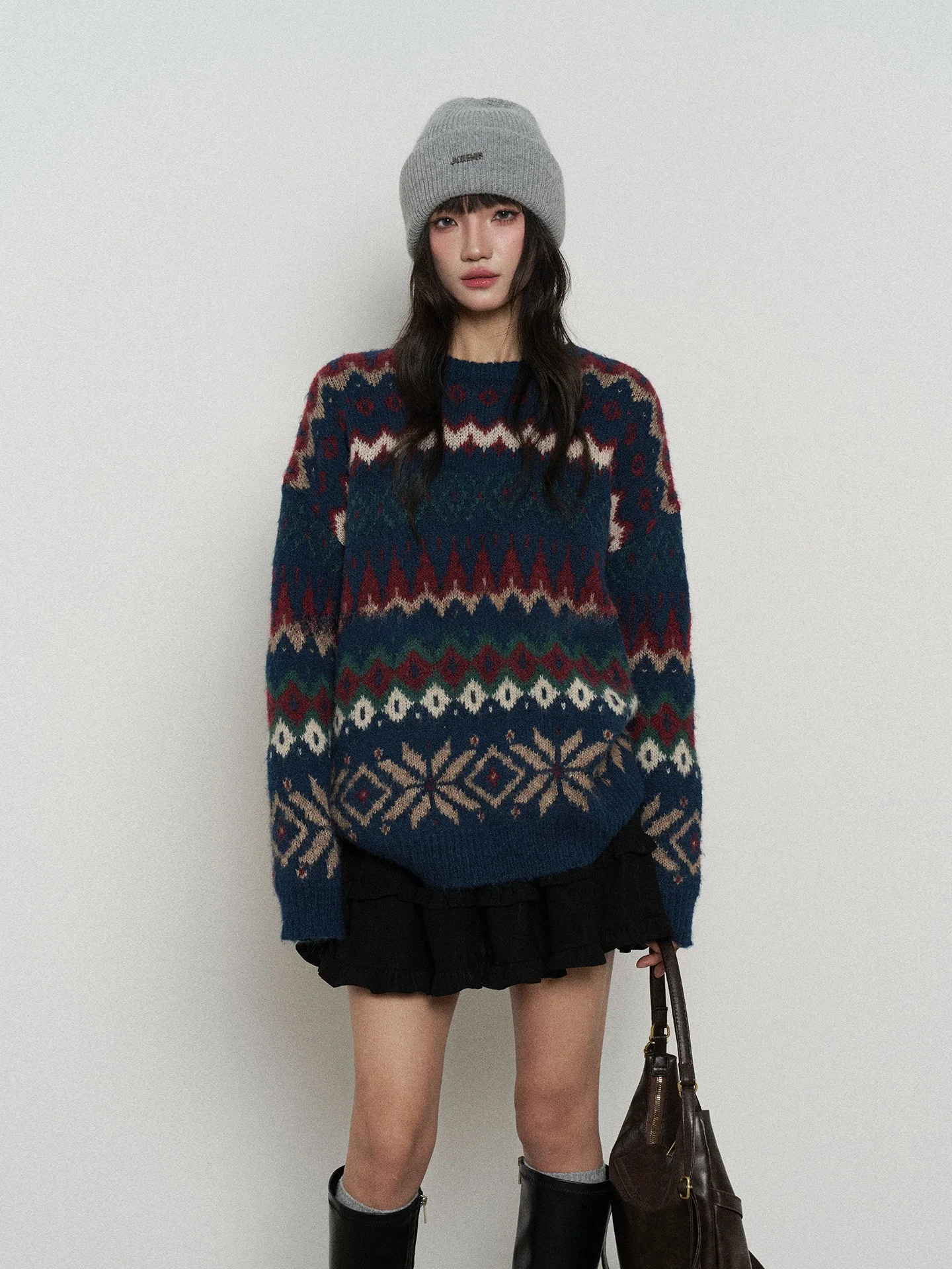 Flower7 Retro Fair Isle Knitted Sweater round Ne Women's Cisas Sle Autumn Winter Thiened Long Sve Warm Casual Fa...
Flower7 Retro Fair Isle Knitted Sweater round Ne Women's Cisas Sle Autumn Winter Thiened Long Sve Warm Casual Fa...