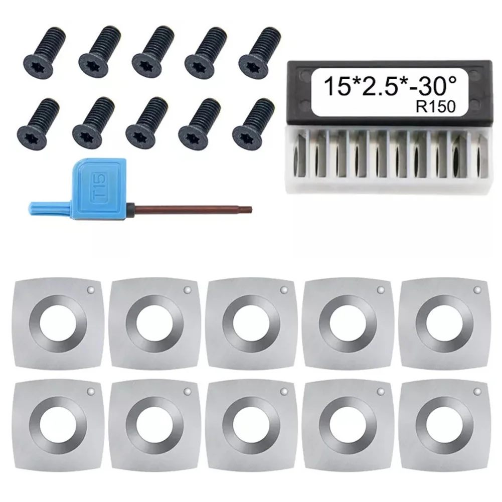 Твердосплавные режущие вставки, набор из 10 шт., для спиральных строгальных бит 15x15 мм с радиусом 150 мм, подходит для различных задач по дереву
Твердосплавные режущие вставки, набор из 10 шт., для спиральных строгальных бит 15x15 мм с радиусом 150 мм, подходит для различных задач по дереву