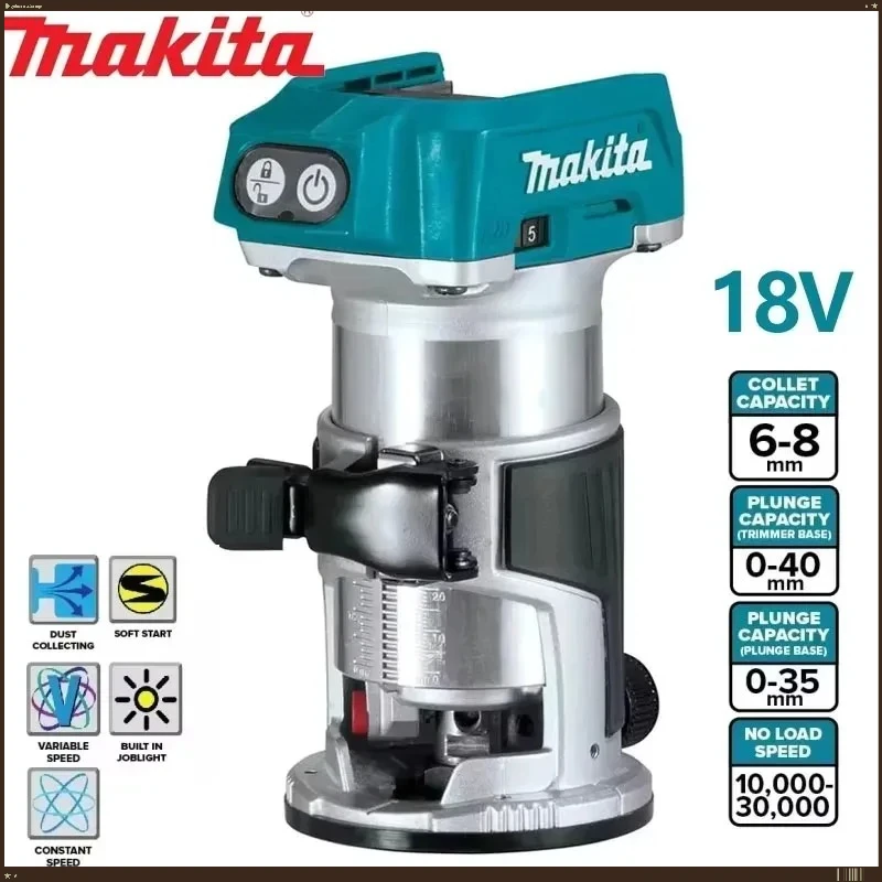 Аккумуляторный триммер Makita DRT50, бесщеточная фрезерная машина для обработки дерева, гравировальный инструмент
Аккумуляторный триммер Makita DRT50, бесщеточная фрезерная машина для обработки дерева, гравировальный инструмент
