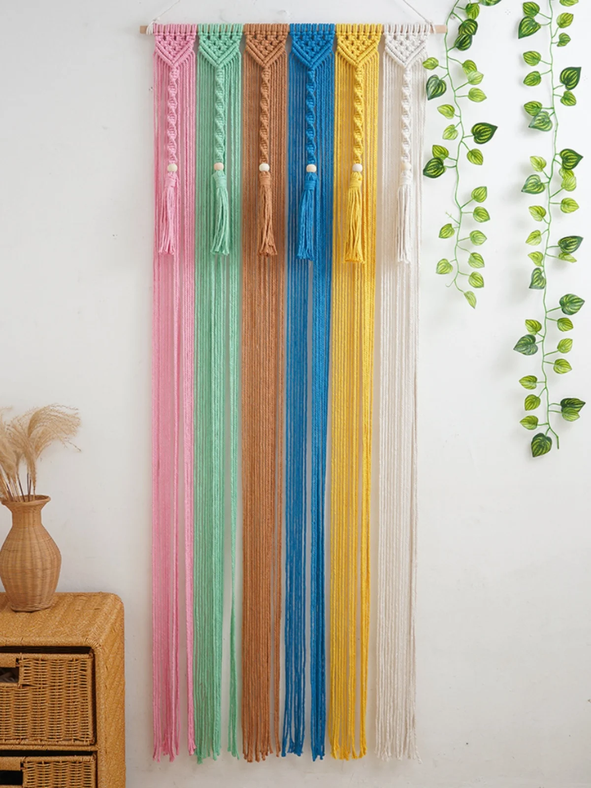 Nordic Style Handwoven Tassel Tapestry Door Curtain Simple Living Room Bedroom Children's Room Wall Decor Hanging Ornament
Nordic Style Handwoven Tassel Tapestry Door Curtain Simple Living Room Bedroom Children's Room Wall Decor Hanging Ornament