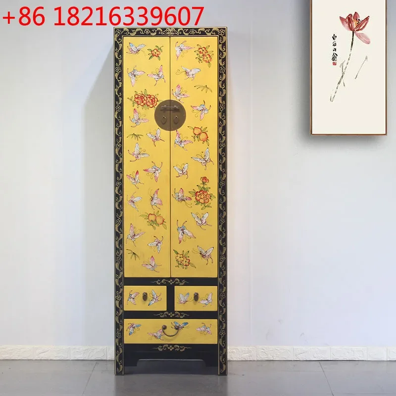Modern solid wood quality painted storage corner cabinet classical hand-painted bedroom locker new Chinese elm
Modern solid wood quality painted storage corner cabinet classical hand-painted bedroom locker new Chinese elm