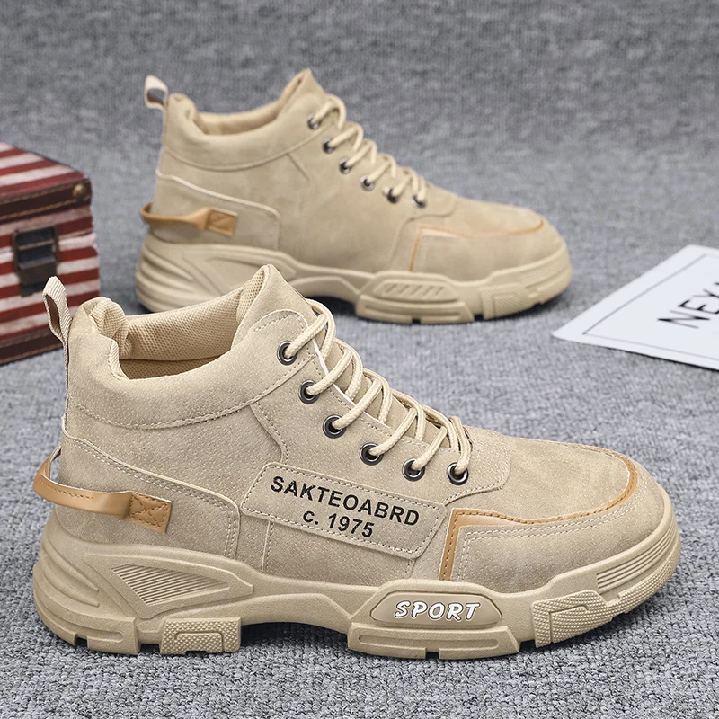 Men's High-Top Boots Outdoor Workwear Breathable Labor Protection Shoes Trendy British Style Spring Autumn PU Leather
Men's High-Top Boots Outdoor Workwear Breathable Labor Protection Shoes Trendy British Style Spring Autumn PU Leather