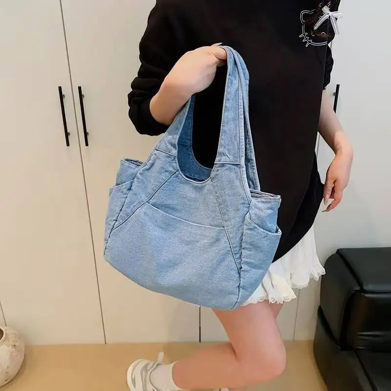 Denim Hobo Bags For Women Retro Jean Shoulder Bag Casual Jean Tote Handbags Vintage Satchel Bags For Teen Girls Casual Y2K Punk
Denim Hobo Bags For Women Retro Jean Shoulder Bag Casual Jean Tote Handbags Vintage Satchel Bags For Teen Girls Casual Y2K Punk