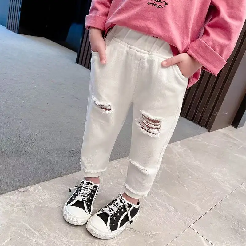 2025 Ripped Jeans Spring and Autumn New Children's Korean Version Of Children's Wear Boys and Girls Tide Nine Minute Pants
2025 Ripped Jeans Spring and Autumn New Children's Korean Version Of Children's Wear Boys and Girls Tide Nine Minute Pants
