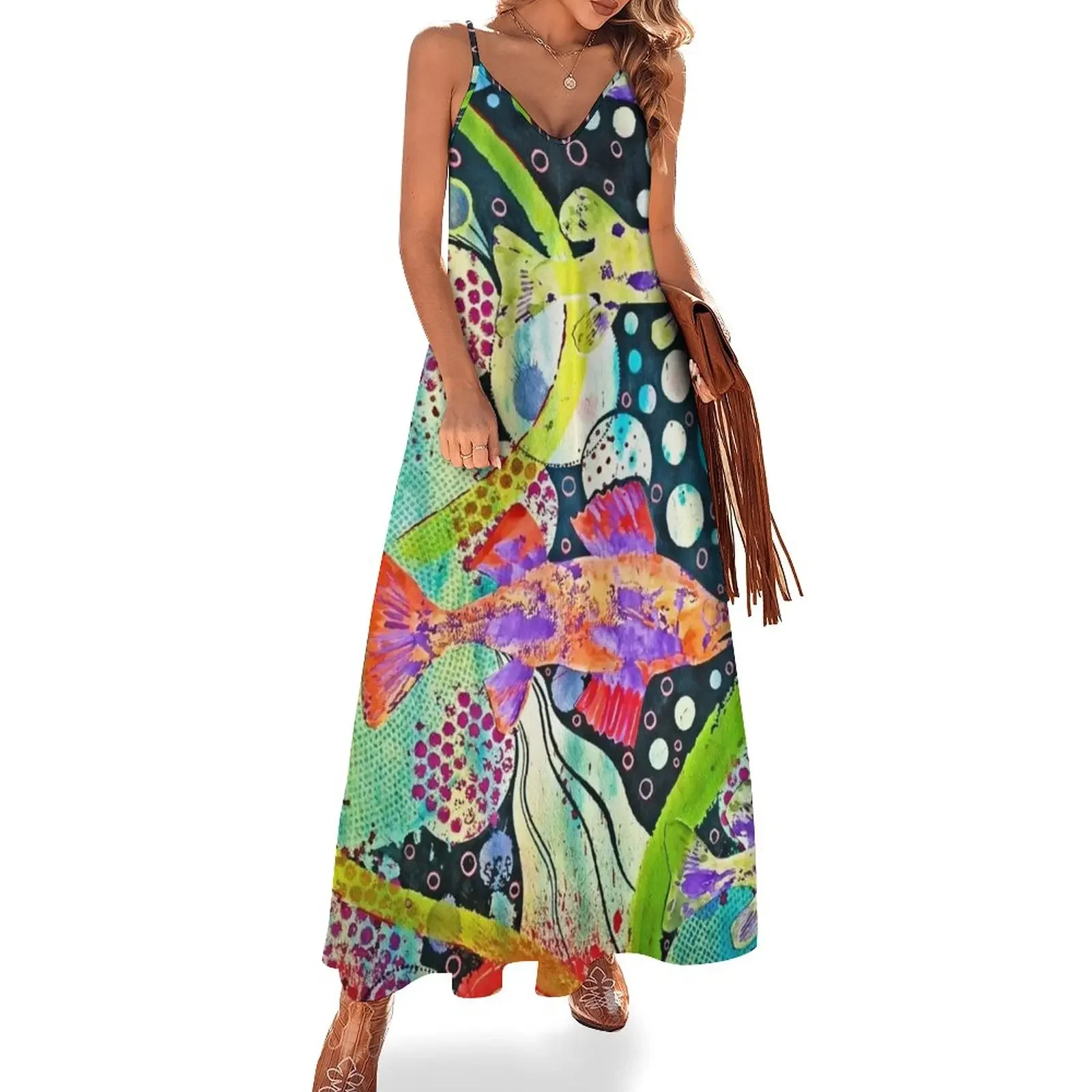 Here fishy fishy fishy Sleeveless Dress party dresses women Women's long dress luxury dress
Here fishy fishy fishy Sleeveless Dress party dresses women Women's long dress luxury dress