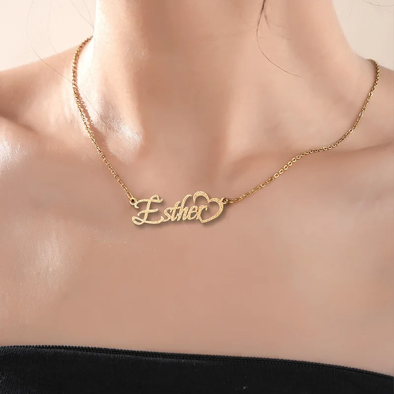 Personalized Custom Name Love Pendant Necklace Fashion Stainless Steel Chain for Men Women Birthday Jewelry Gift Dropshipping
Personalized Custom Name Love Pendant Necklace Fashion Stainless Steel Chain for Men Women Birthday Jewelry Gift Dropshipping