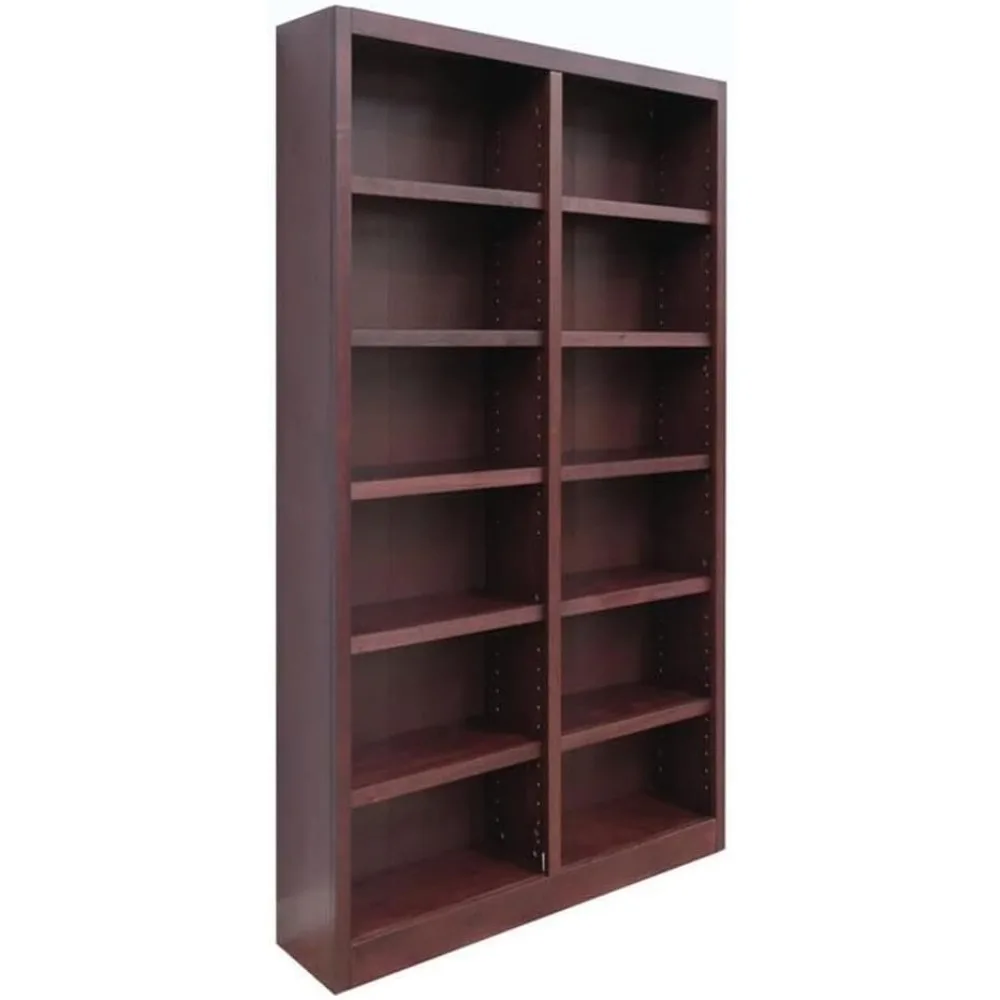 84" Traditional Double Wide Wood Bookcase with 10 Adjustable Shelves & 2 Fixed Shelves, Assembly Required, for Laundry/Bedroom/
84" Traditional Double Wide Wood Bookcase with 10 Adjustable Shelves & 2 Fixed Shelves, Assembly Required, for Laundry/Bedroom/