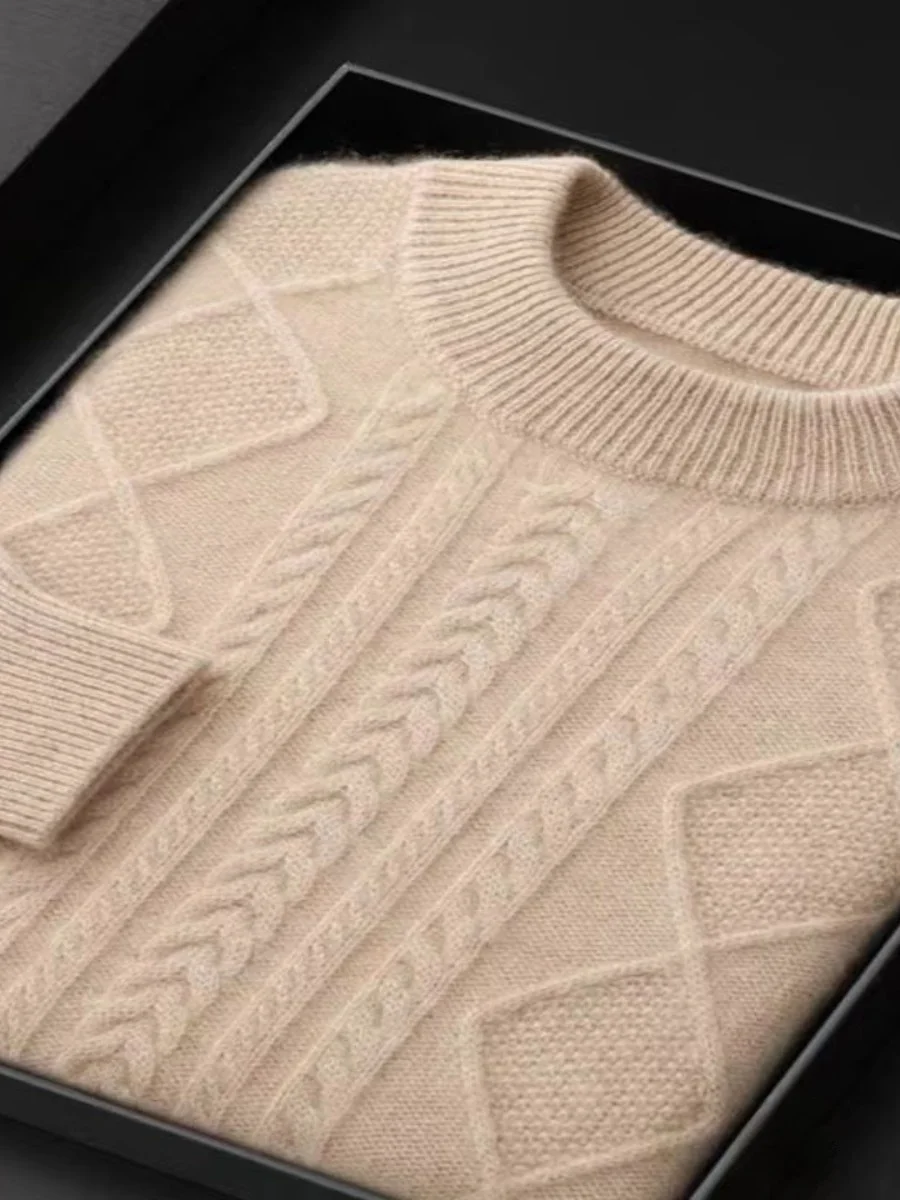 Утепленный теплый вязаный свитер с круглым вырезом для мужчин среднего и старшего возраста, осенне-зимняя верхняя одежда, универсальный, с длинными рукавами, круглый вырез горловины...
Утепленный теплый вязаный свитер с круглым вырезом для мужчин среднего и старшего возраста, осенне-зимняя верхняя одежда, универсальный, с длинными рукавами, круглый вырез горловины...