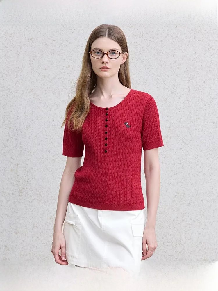 Женский вязаный свитер большого размера, красный, дышащий, с воротником Хенли, с узором «косичка», летний топ, уникальный дизайн «Букет», большие размеры, внутренний слой
Женский вязаный свитер большого размера, красный, дышащий, с воротником Хенли, с узором «косичка», летний топ, уникальный дизайн «Букет», большие размеры, внутренний слой