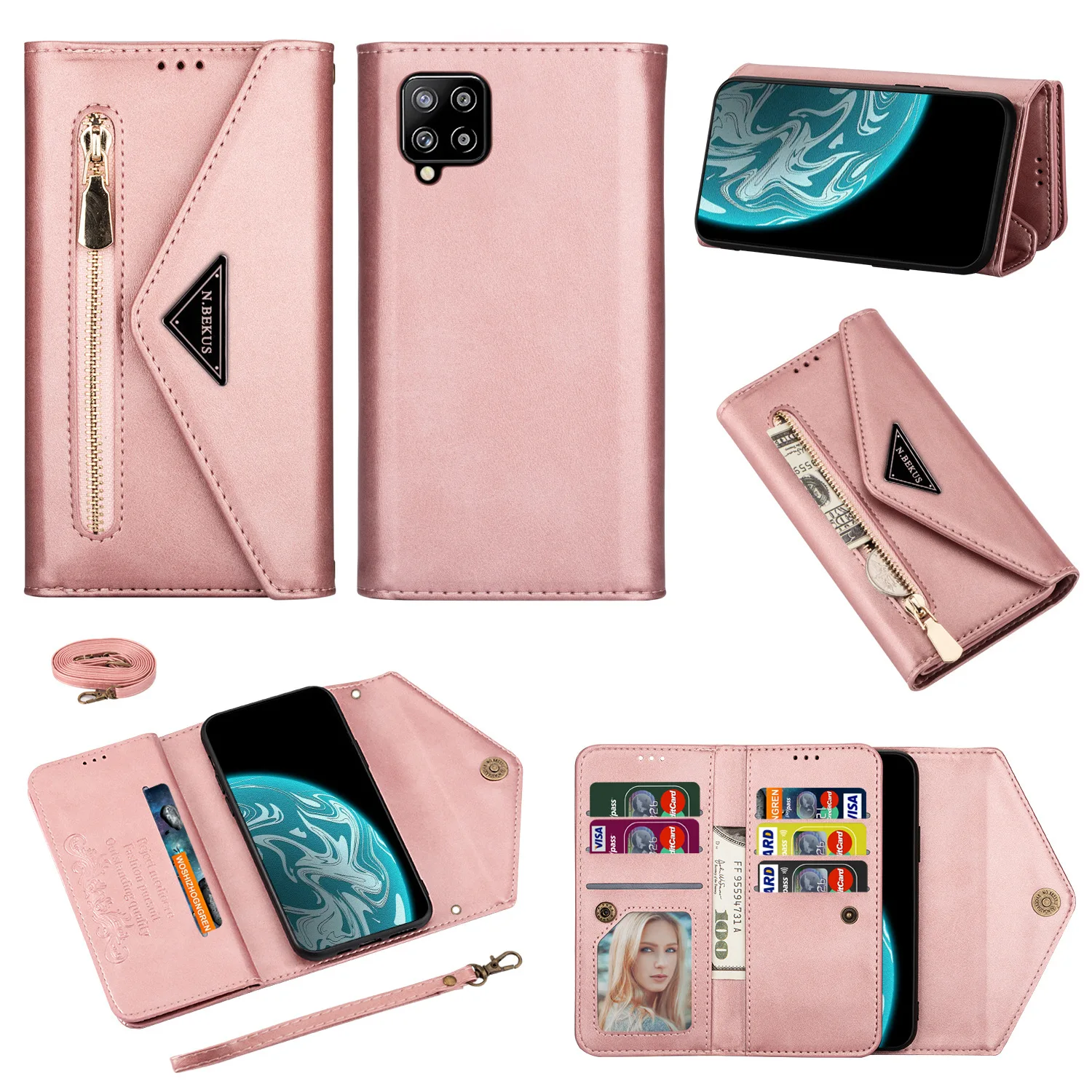 Suitable for Samsung A32, A42 touch-sensitive envelope style phone cases, A52 card holder wallet protection cover Galaxy A07/26
Suitable for Samsung A32, A42 touch-sensitive envelope style phone cases, A52 card holder wallet protection cover Galaxy A07/26