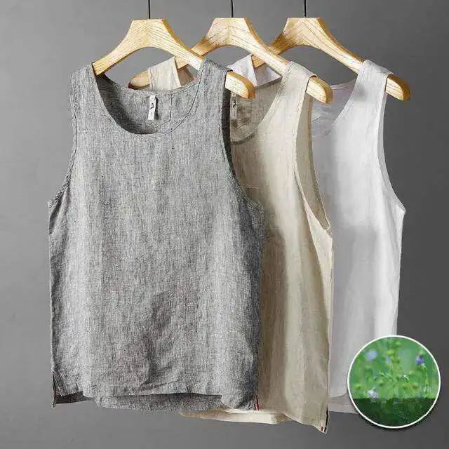 Retro Style Men's Cotton Linen Vest Loose Casual Sleeveless Thin Breathable T-Shirt Sweatshirt Special Wide Fit Office Wear
Retro Style Men's Cotton Linen Vest Loose Casual Sleeveless Thin Breathable T-Shirt Sweatshirt Special Wide Fit Office Wear