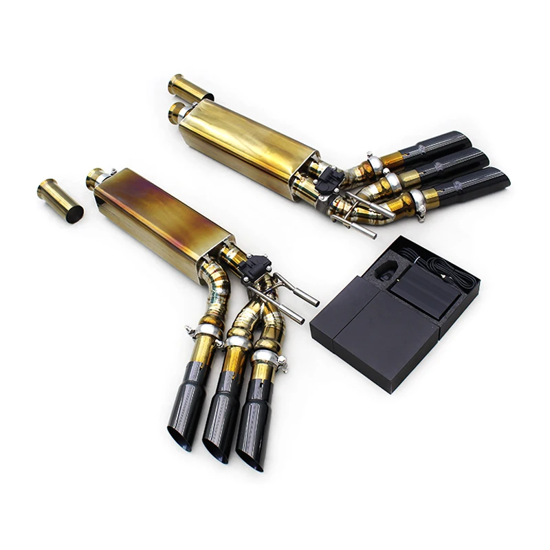 YD Titanium Exhaust Catback For Mercedes-Benz G500 G550 G63 W464 4.0T Muffler Exhaust Exhaust Valve With Black Tips
YD Titanium Exhaust Catback For Mercedes-Benz G500 G550 G63 W464 4.0T Muffler Exhaust Exhaust Valve With Black Tips