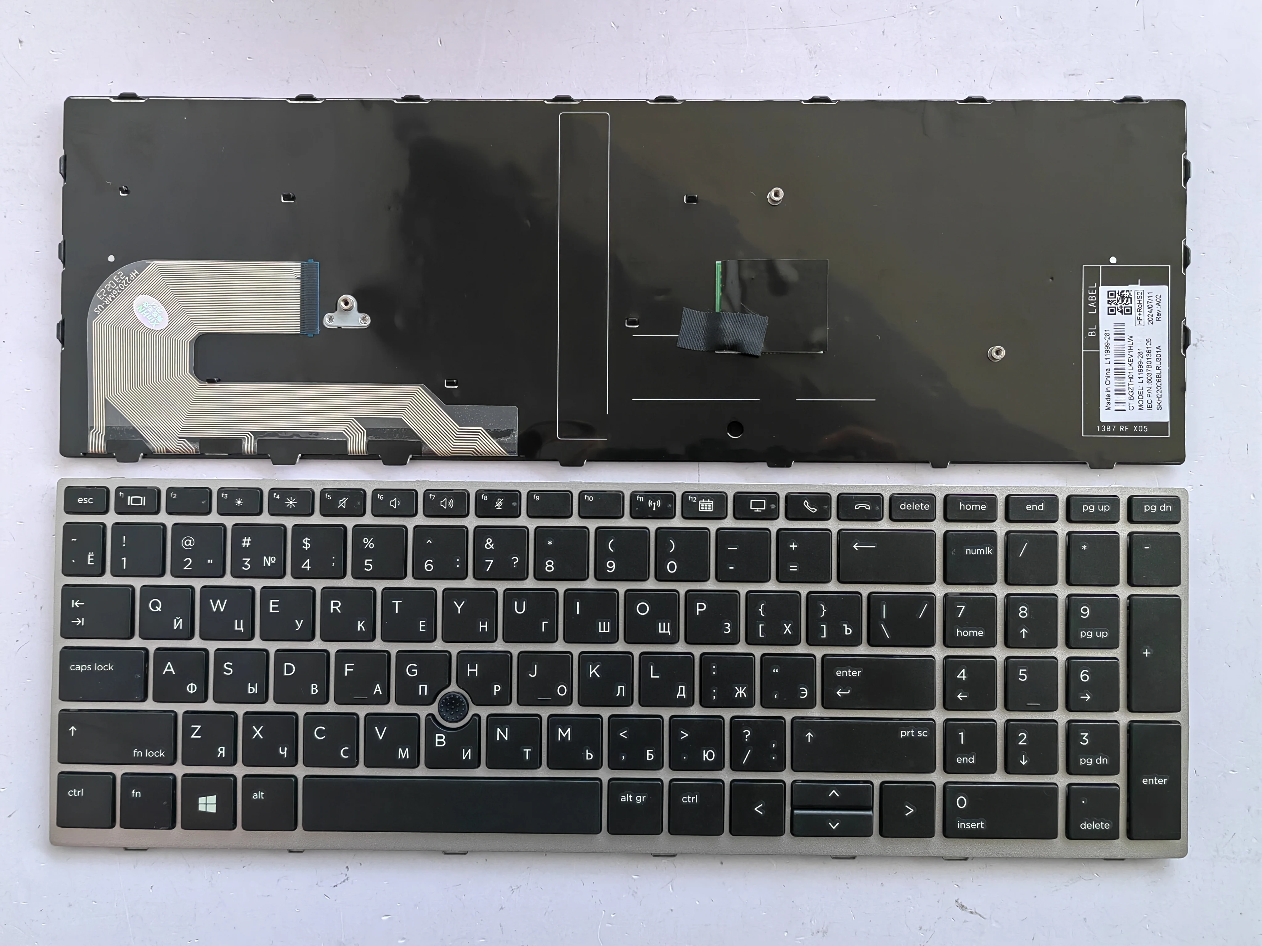 Клавиатура для ноутбуков HP Elitebook 755 G5, 850 G5, 855 G5, 750 G5, 750 G6, 850 G6 (русская раскладка)
Клавиатура для ноутбуков HP Elitebook 755 G5, 850 G5, 855 G5, 750 G5, 750 G6, 850 G6 (русская раскладка)