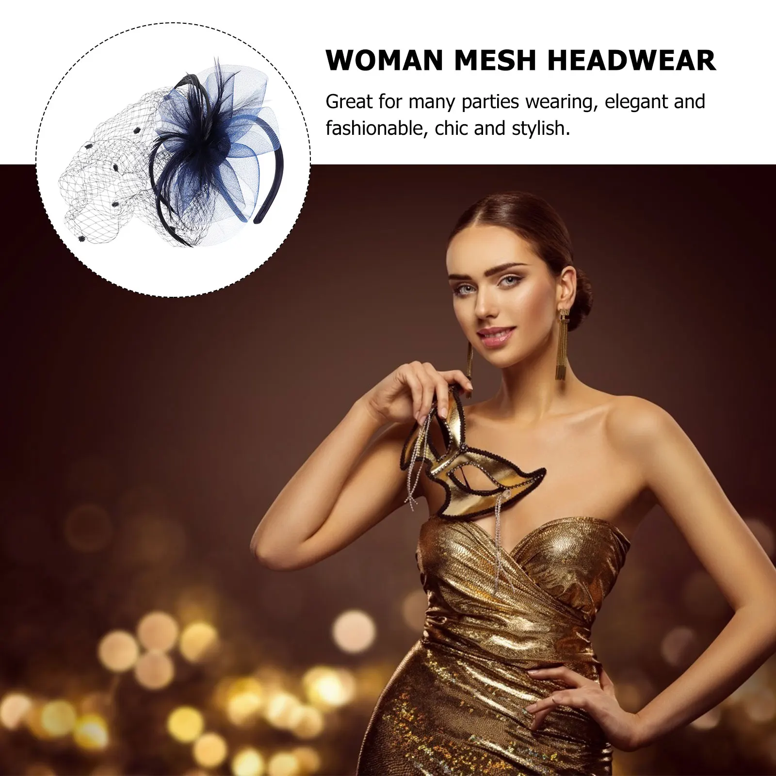 1pc Lightweight Mesh Headdress Hat Stylish Chic Accessory for Party Wedding Prom and Special Occasions
1pc Lightweight Mesh Headdress Hat Stylish Chic Accessory for Party Wedding Prom and Special Occasions