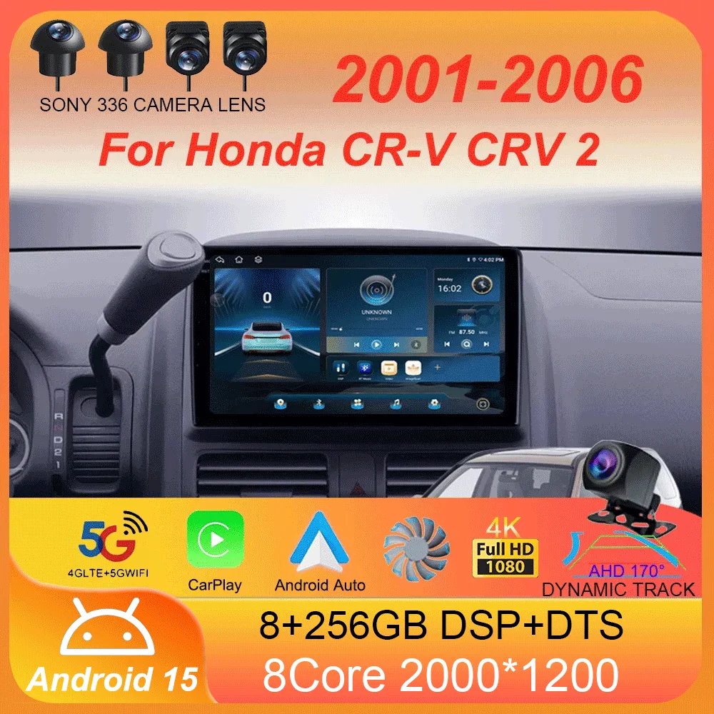 Android 15 For Honda CR-V CRV 2 2001 - 2006 Car Radio Multimedia Video Player Navigation stereo GPS No 2din 2 din dvd
Android 15 For Honda CR-V CRV 2 2001 - 2006 Car Radio Multimedia Video Player Navigation stereo GPS No 2din 2 din dvd
