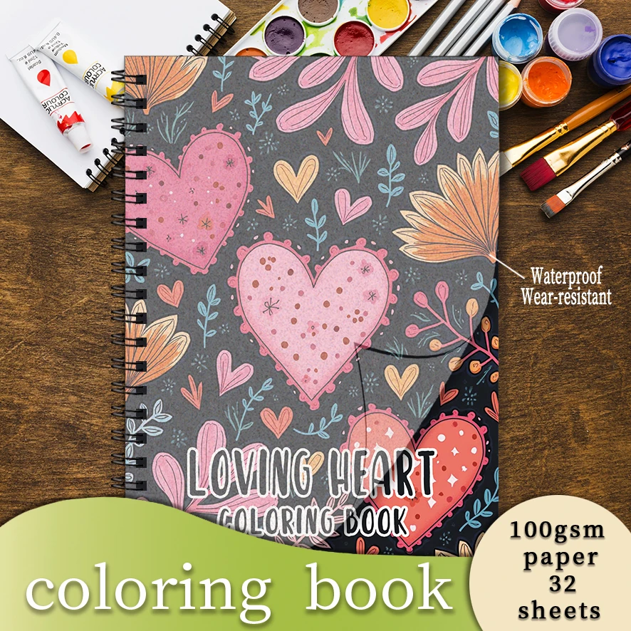Dreamy Love Coloring Book for Adults - 8.3x 11.2 Inch 32 Page Coloring Book - Helps Reduce Stress and Ease Emotions
Dreamy Love Coloring Book for Adults - 8.3x 11.2 Inch 32 Page Coloring Book - Helps Reduce Stress and Ease Emotions