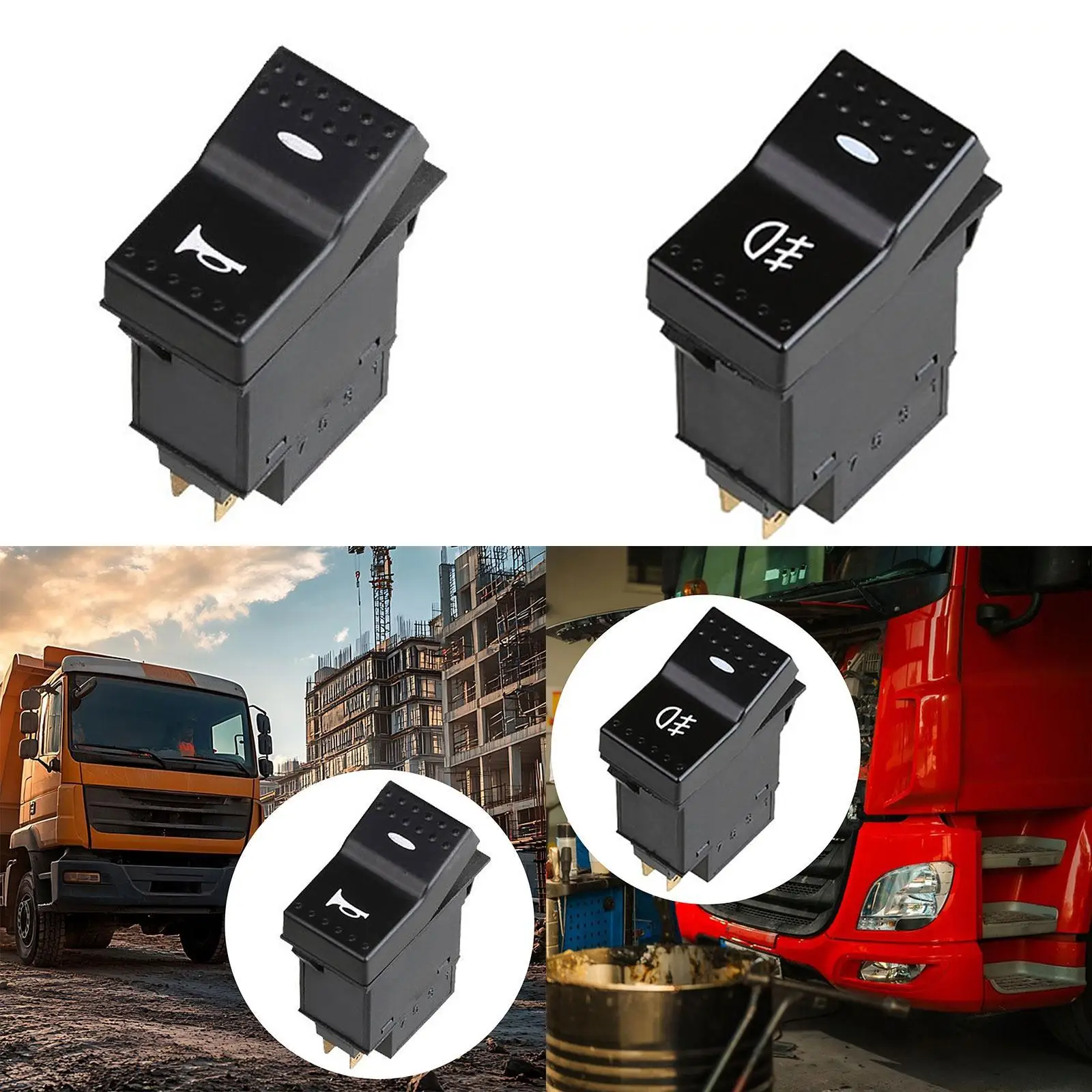24V Truck Button Switch Accessories Wear Resistant Easy Installation High Reliability Spare Parts Utility on Off Switch Replace
24V Truck Button Switch Accessories Wear Resistant Easy Installation High Reliability Spare Parts Utility on Off Switch Replace