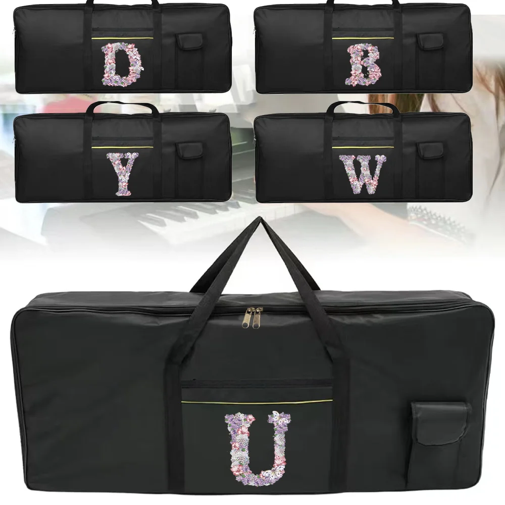 Electronic Organ Bag Double Nylon Handbags Musical Instruments Accessories Rose Flower Series Large Capacity Dustproof Pack
Electronic Organ Bag Double Nylon Handbags Musical Instruments Accessories Rose Flower Series Large Capacity Dustproof Pack