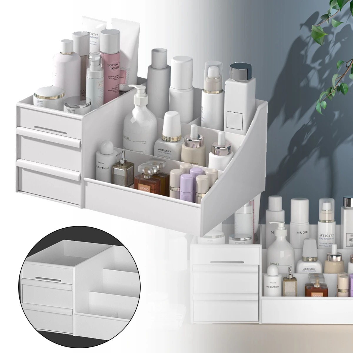 Versatile Drawer Style Cosmetic Storage Box, Desktop Dressing Table, Lipstick Skincare Product Sorting Rack
Versatile Drawer Style Cosmetic Storage Box, Desktop Dressing Table, Lipstick Skincare Product Sorting Rack