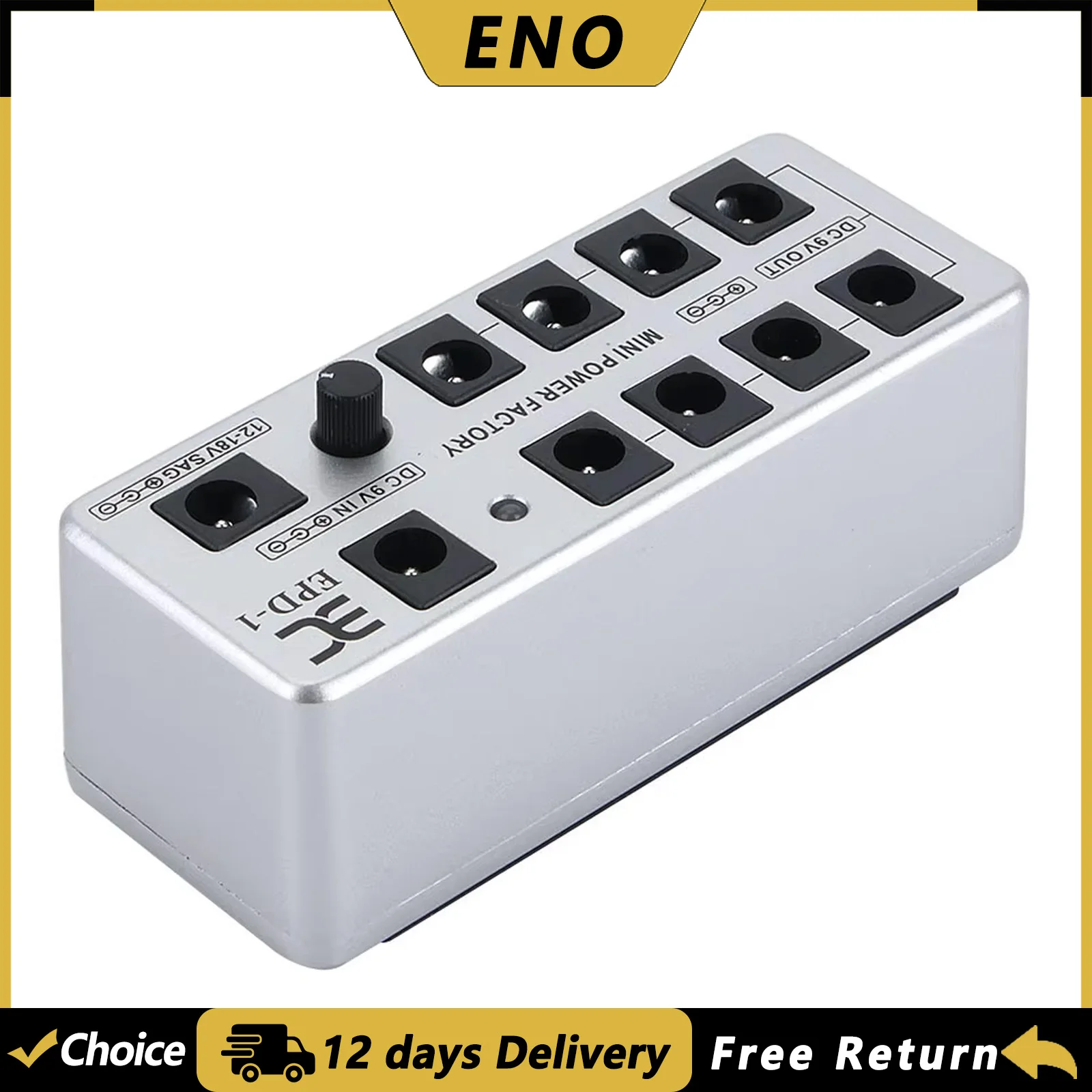 ENO EPD-1 Guitar Effect Pedal Power Supply Multi-Channel 9V Power Box 8 Outputs Support Guitar Pedal Power Supply System Parts
ENO EPD-1 Guitar Effect Pedal Power Supply Multi-Channel 9V Power Box 8 Outputs Support Guitar Pedal Power Supply System Parts