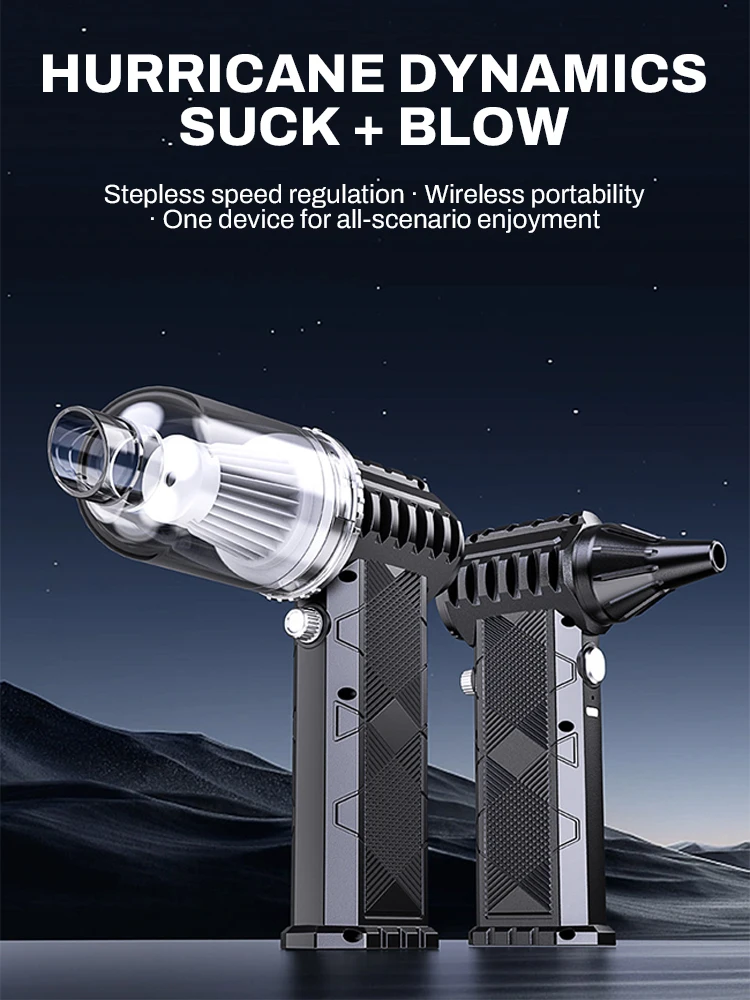 Turbo Jet Violent Fan Wireless Vacuum Cleaner 990000RPM Wind Speed 65m/s Portable Mini Air Blower Handheld Car Dust Blowing Tool
Turbo Jet Violent Fan Wireless Vacuum Cleaner 990000RPM Wind Speed 65m/s Portable Mini Air Blower Handheld Car Dust Blowing Tool