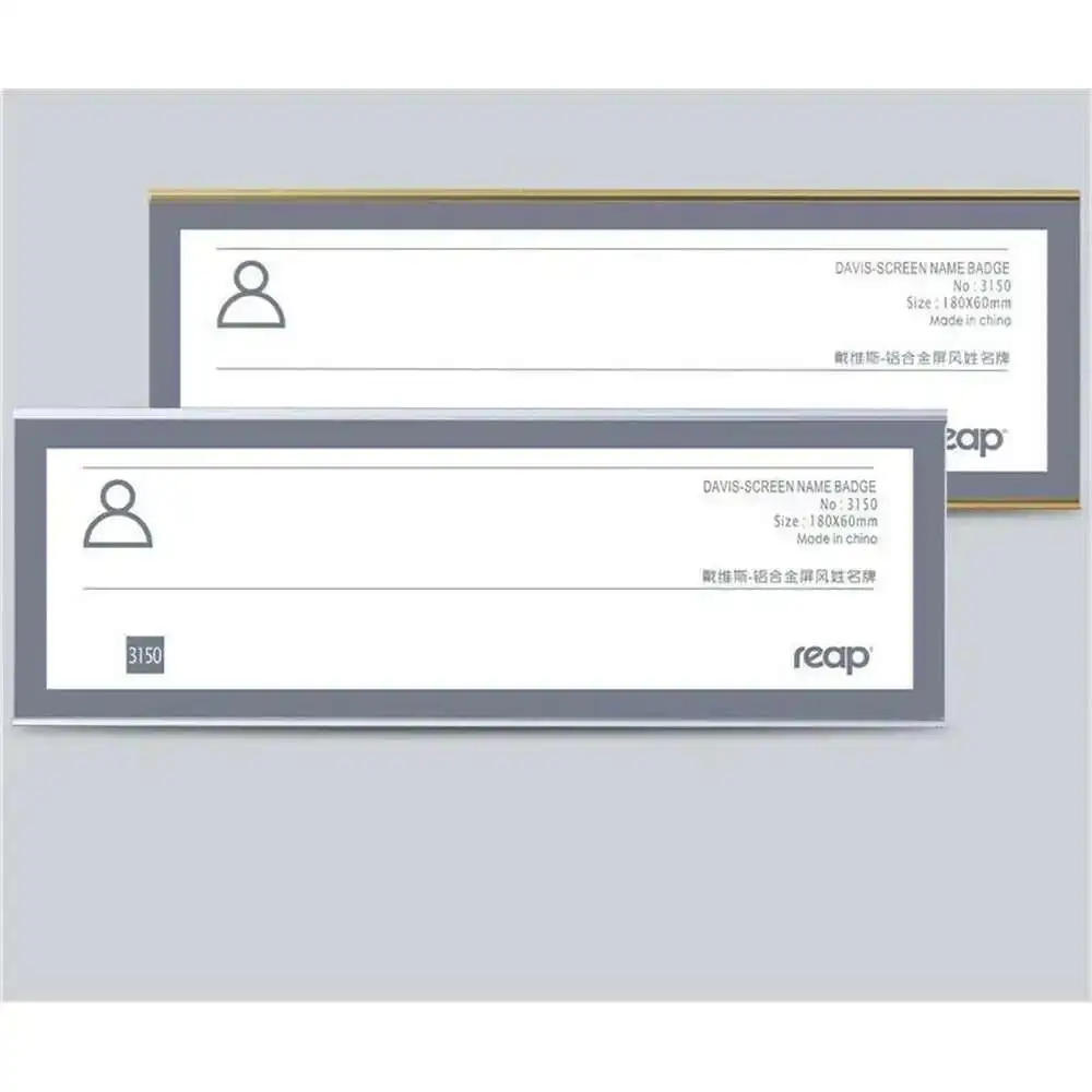 180*60mm Arylic Metal Label Frame Wall Mount Sign Holder Desk Name Signage Display Cover Room Door Sign Plate Paper Card Holder
180*60mm Arylic Metal Label Frame Wall Mount Sign Holder Desk Name Signage Display Cover Room Door Sign Plate Paper Card Holder