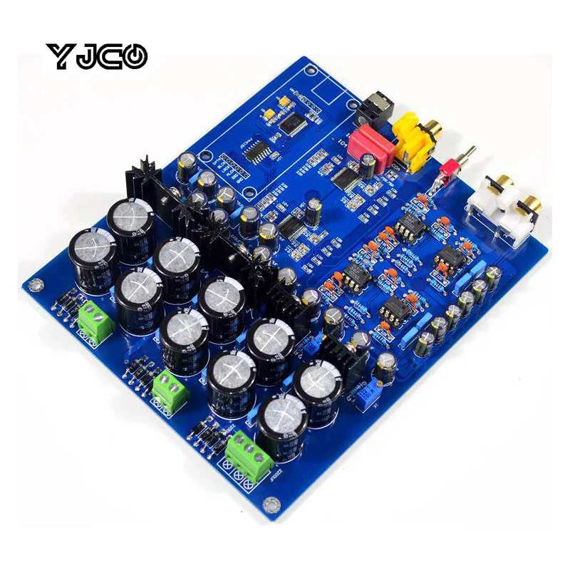 YJCO AK4396VF AK4113 Dual Chip HiFi DAC Decoder Board Optical Coaxial USB Input 24Bit 192KHz Audio Amplifier PCB
YJCO AK4396VF AK4113 Dual Chip HiFi DAC Decoder Board Optical Coaxial USB Input 24Bit 192KHz Audio Amplifier PCB