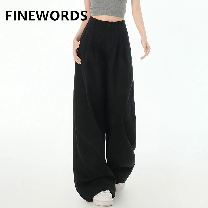 FINEWORDS Vintage Casual Korean High Waist Jeans Women Streetwear Easymatch Baggy Jeans Full Length Wide Leg Jeans
FINEWORDS Vintage Casual Korean High Waist Jeans Women Streetwear Easymatch Baggy Jeans Full Length Wide Leg Jeans