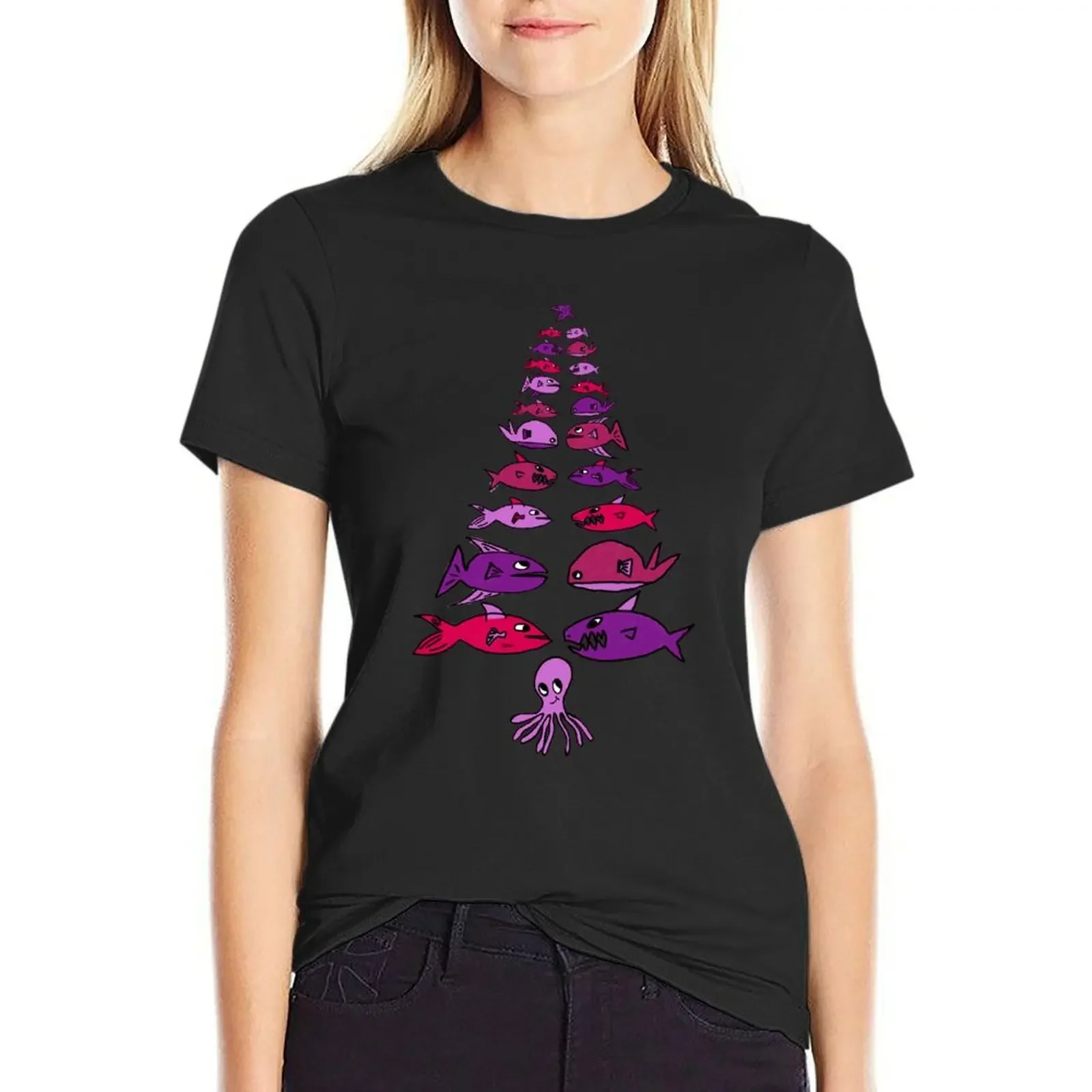 Christmas marine tree (pink white background) T-Shirt lady clothes plain tees Short sleeve tee cropped t shirts for Women
Christmas marine tree (pink white background) T-Shirt lady clothes plain tees Short sleeve tee cropped t shirts for Women