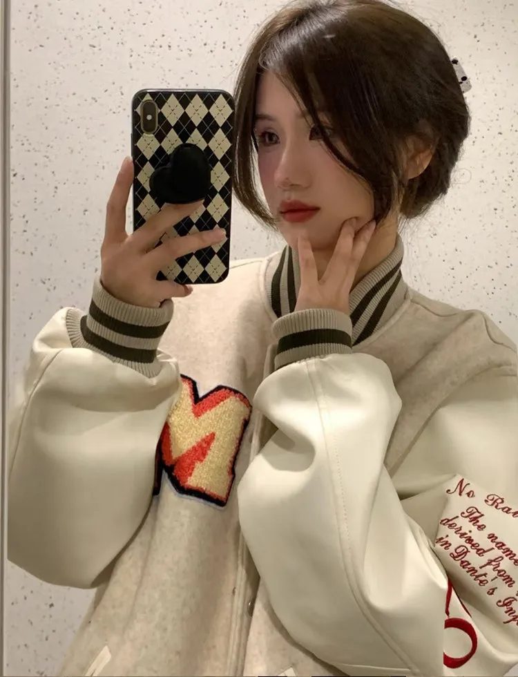 Baseball Jackets Teens Womens Autumn Niche Cargo Style Spliced Crop Glitter Fitting Ulzzang Mesh Pleated Fashion Climbing Ladies
Baseball Jackets Teens Womens Autumn Niche Cargo Style Spliced Crop Glitter Fitting Ulzzang Mesh Pleated Fashion Climbing Ladies